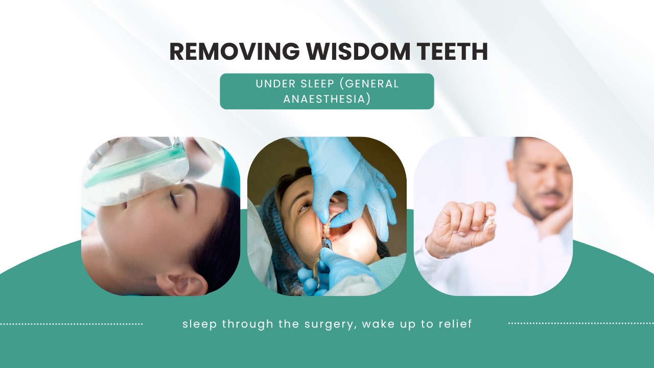 Wisdom teeth removal in anaesthesia