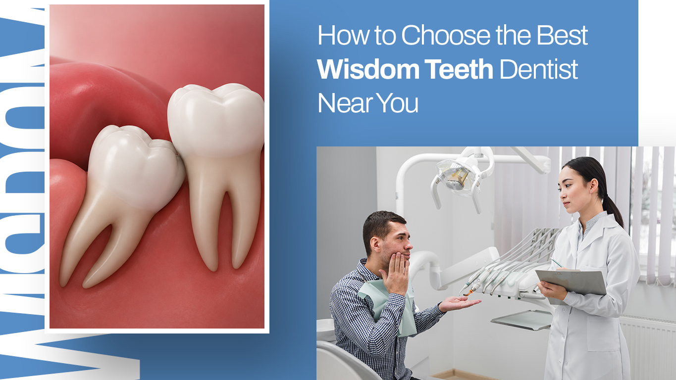 Wisdom teeth dentist reviewing an OPG x-ray with a patient in a Melbourne dental clinic